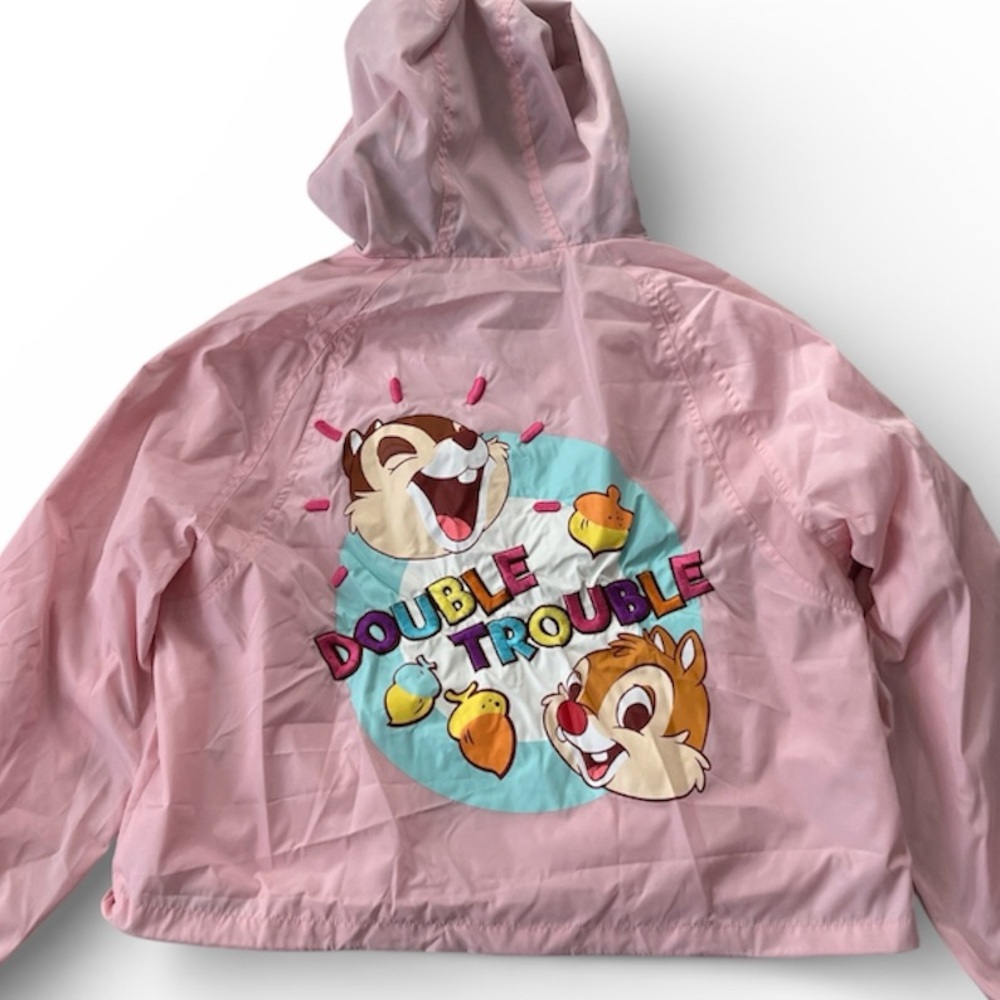 Oh My Disney Store Chip N Dale Double Trouble Hooded Jacket Windbreaker‎ Kids XS
